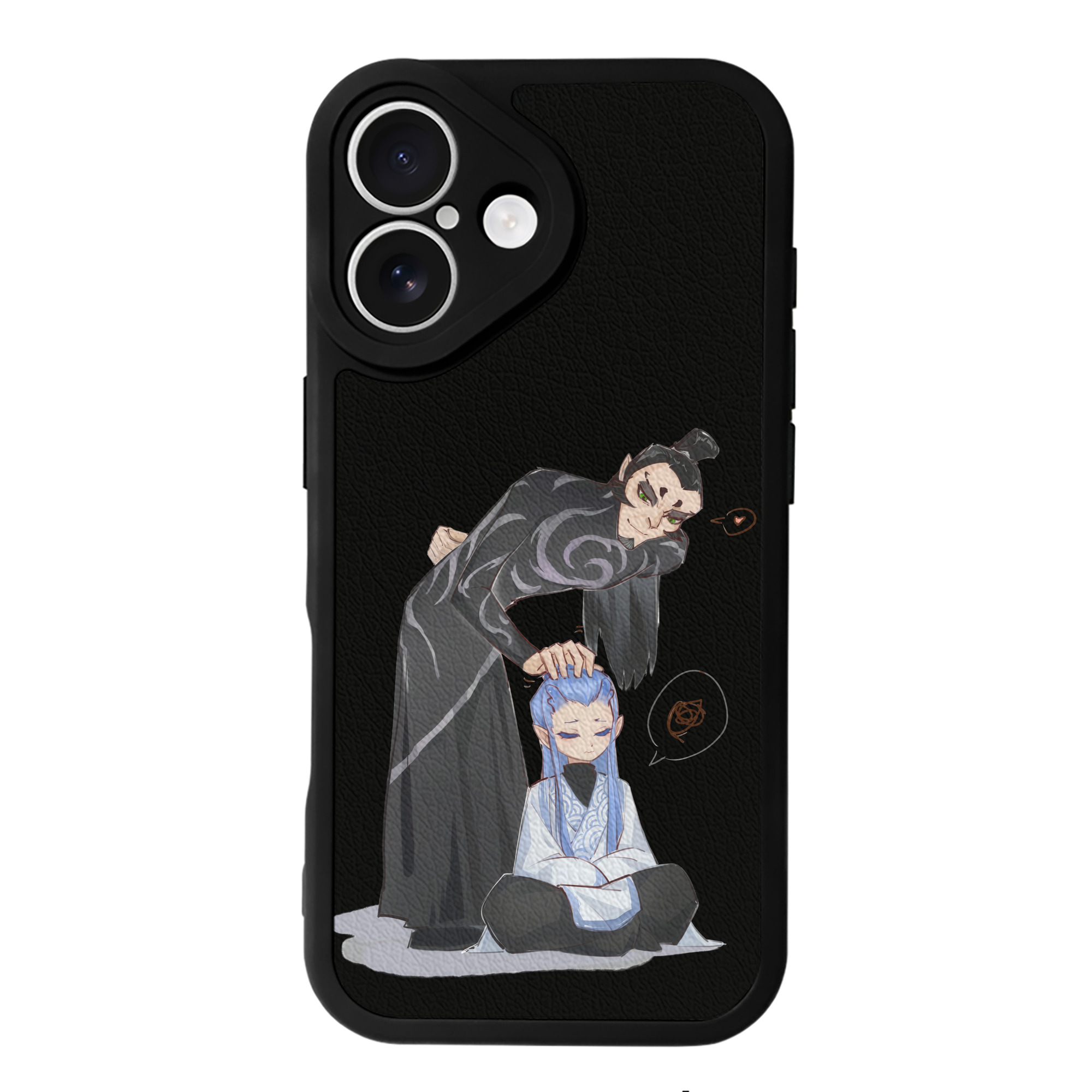 （画像用） Ne Zha 2 ナタ 魔童の大暴れ 【iPhone 16シリーズ対応】シリコンスマホケース（レザー調） 材質：シリコン